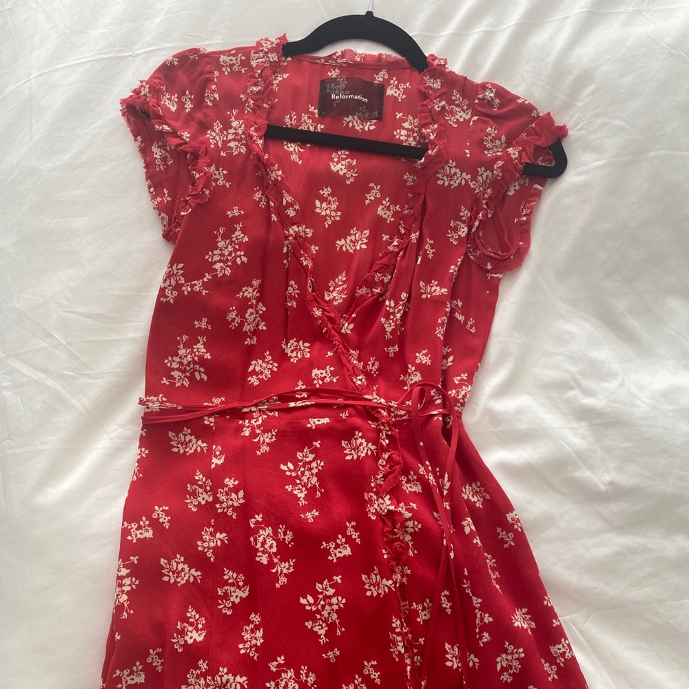 Reformation wrap dress
